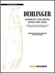 Amore e 'l cor gentil sono una cosa Orchestra sheet music cover Thumbnail